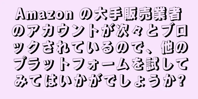 Amazon の大手販売業者のアカウントが次々とブロックされているので、他のプラットフォームを試してみてはいかがでしょうか?