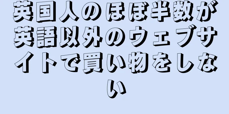 英国人のほぼ半数が英語以外のウェブサイトで買い物をしない