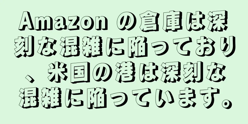 Amazon の倉庫は深刻な混雑に陥っており、米国の港は深刻な混雑に陥っています。