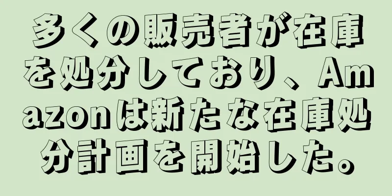 多くの販売者が在庫を処分しており、Amazonは新たな在庫処分計画を開始した。