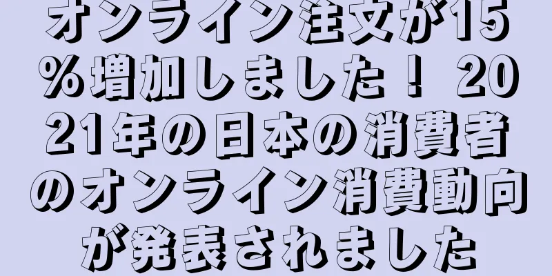 オンライン注文が15%増加しました！ 2021年の日本の消費者のオンライン消費動向が発表されました
