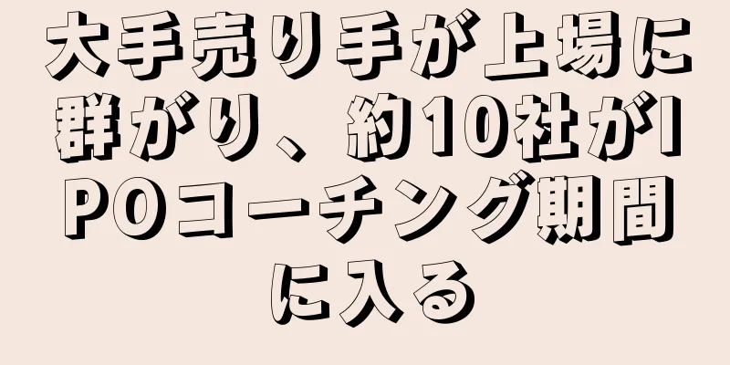 大手売り手が上場に群がり、約10社がIPOコーチング期間に入る