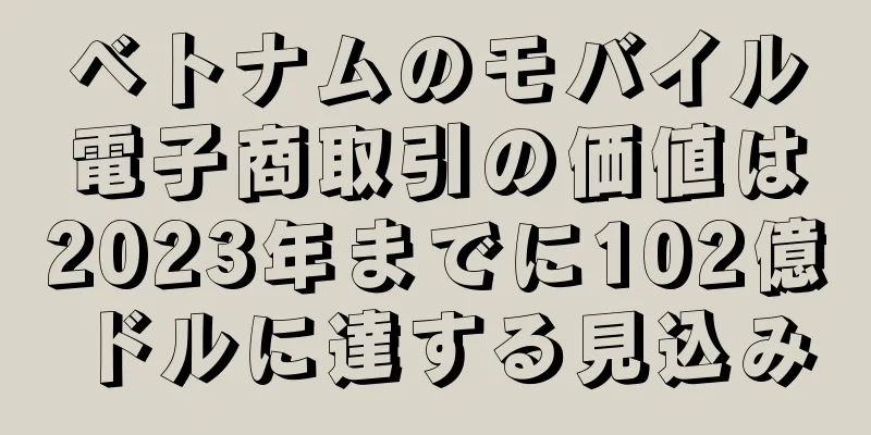 ベトナムのモバイル電子商取引の価値は2023年までに102億ドルに達する見込み