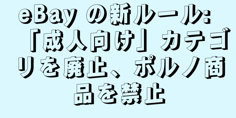 eBay の新ルール: 「成人向け」カテゴリを廃止、ポルノ商品を禁止