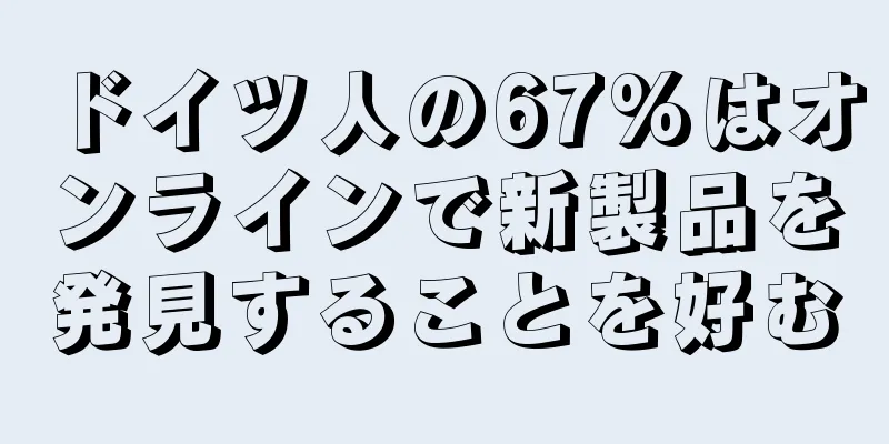 ドイツ人の67%はオンラインで新製品を発見することを好む
