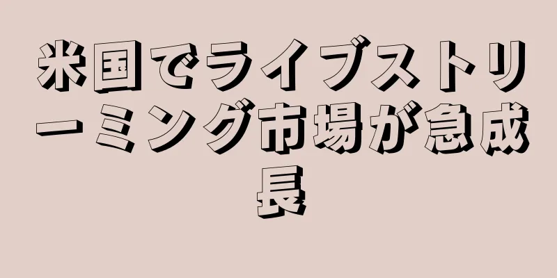 米国でライブストリーミング市場が急成長