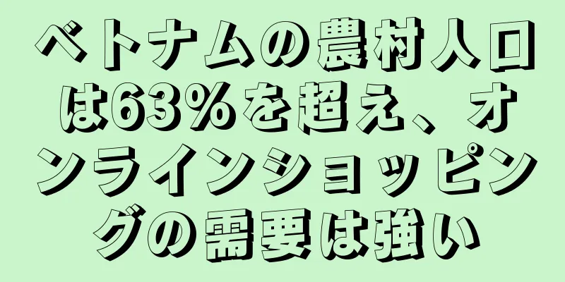 ベトナムの農村人口は63%を超え、オンラインショッピングの需要は強い