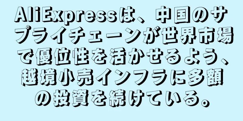 AliExpressは、中国のサプライチェーンが世界市場で優位性を活かせるよう、越境小売インフラに多額の投資を続けている。