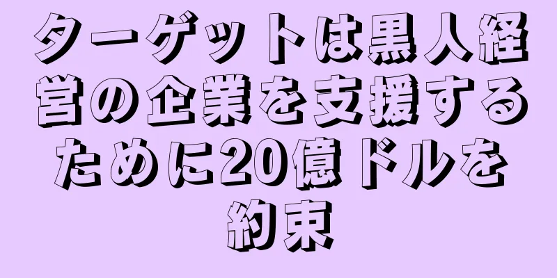 ターゲットは黒人経営の企業を支援するために20億ドルを約束