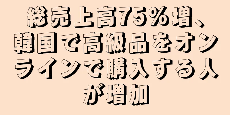 総売上高75%増、韓国で高級品をオンラインで購入する人が増加