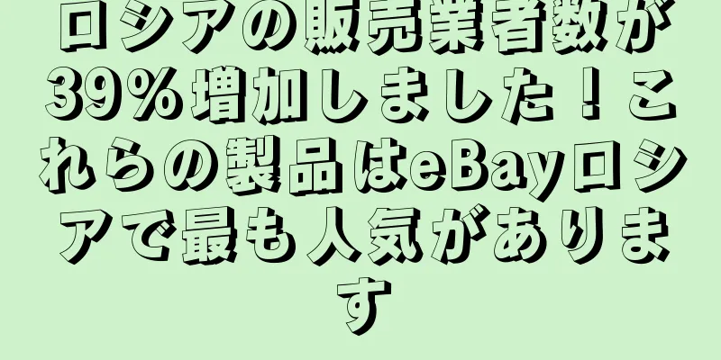 ロシアの販売業者数が39%増加しました！これらの製品はeBayロシアで最も人気があります