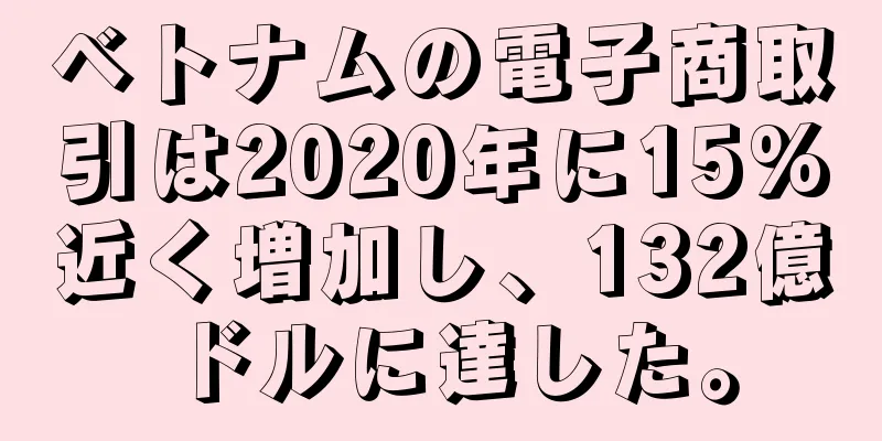 ベトナムの電子商取引は2020年に15%近く増加し、132億ドルに達した。