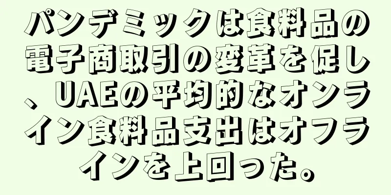 パンデミックは食料品の電子商取引の変革を促し、UAEの平均的なオンライン食料品支出はオフラインを上回った。