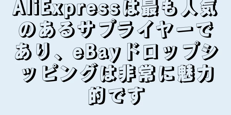AliExpressは最も人気のあるサプライヤーであり、eBayドロップシッピングは非常に魅力的です
