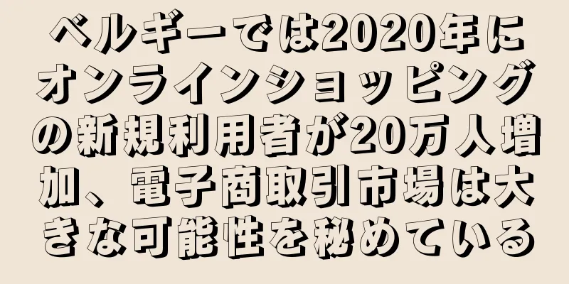 ベルギーでは2020年にオンラインショッピングの新規利用者が20万人増加、電子商取引市場は大きな可能性を秘めている