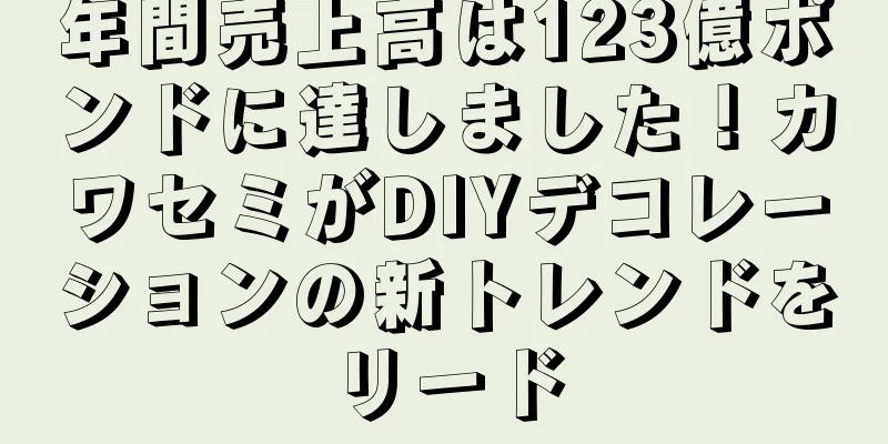 年間売上高は123億ポンドに達しました！カワセミがDIYデコレーションの新トレンドをリード