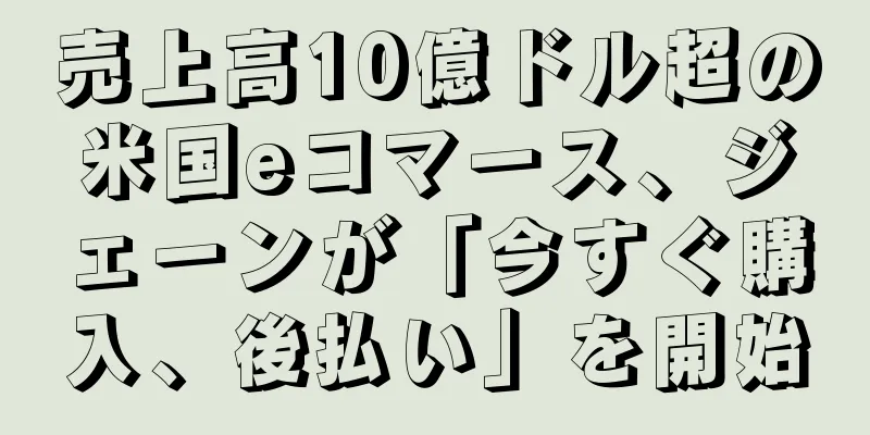 売上高10億ドル超の米国eコマース、ジェーンが「今すぐ購入、後払い」を開始