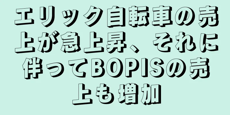 エリック自転車の売上が急上昇、それに伴ってBOPISの売上も増加