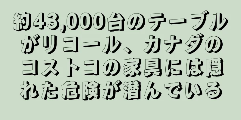約43,000台のテーブルがリコール、カナダのコストコの家具には隠れた危険が潜んでいる