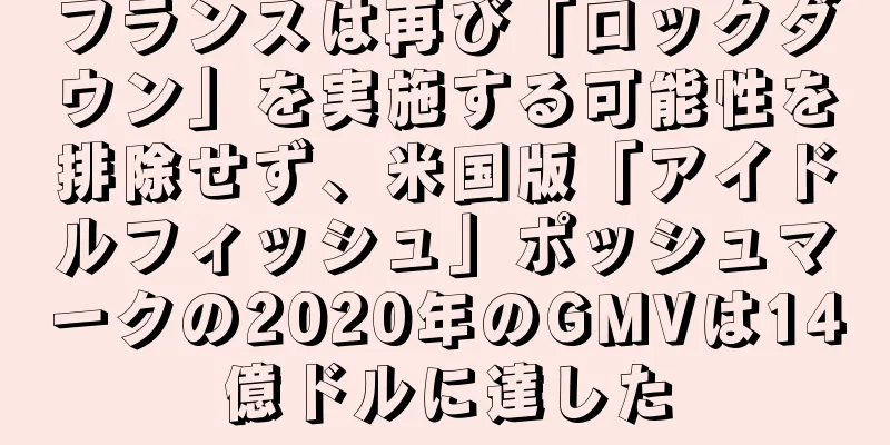フランスは再び「ロックダウン」を実施する可能性を排除せず、米国版「アイドルフィッシュ」ポッシュマークの2020年のGMVは14億ドルに達した