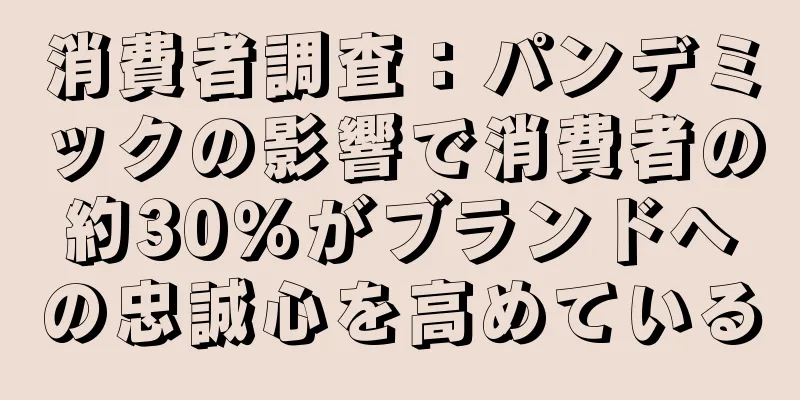 消費者調査：パンデミックの影響で消費者の約30％がブランドへの忠誠心を高めている