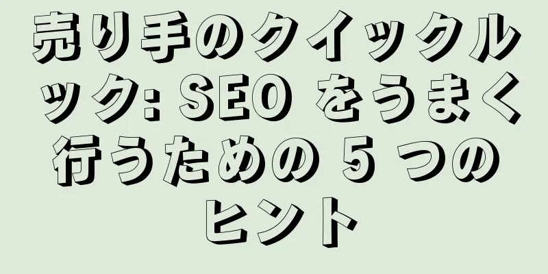 売り手のクイックルック: SEO をうまく行うための 5 つのヒント