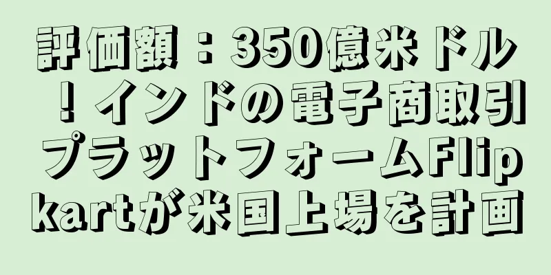 評価額：350億米ドル！インドの電子商取引プラットフォームFlipkartが米国上場を計画