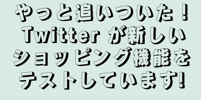 やっと追いついた！ Twitter が新しいショッピング機能をテストしています!