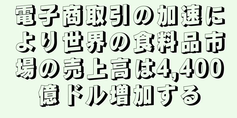 電子商取引の加速により世界の食料品市場の売上高は4,400億ドル増加する