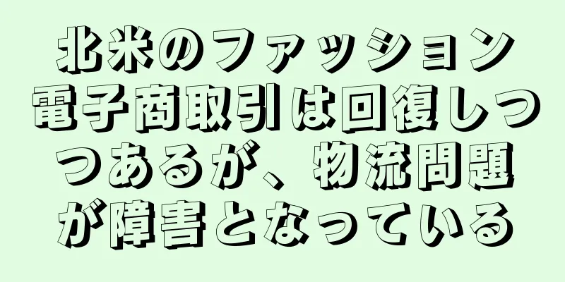 北米のファッション電子商取引は回復しつつあるが、物流問題が障害となっている