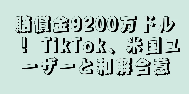 賠償金9200万ドル！ TikTok、米国ユーザーと和解合意