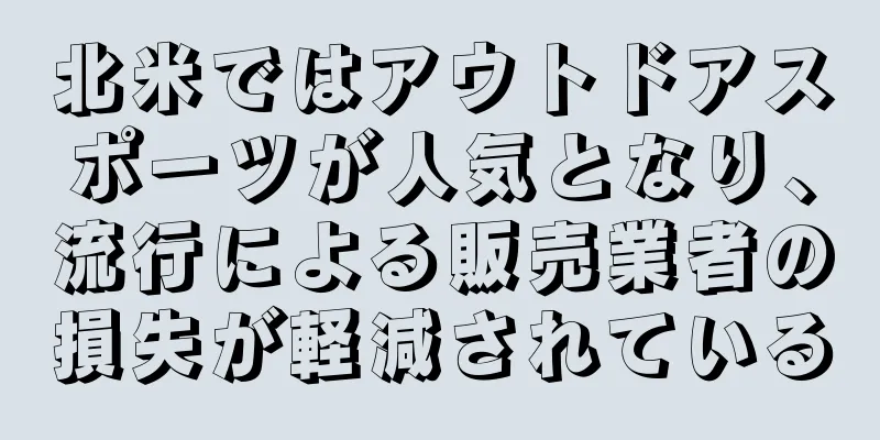 北米ではアウトドアスポーツが人気となり、流行による販売業者の損失が軽減されている