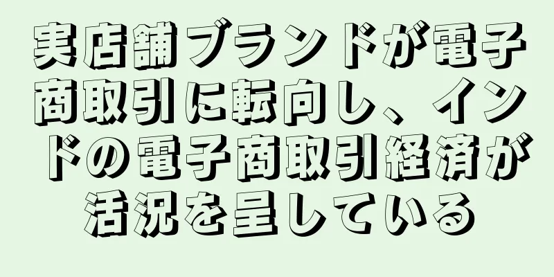 実店舗ブランドが電子商取引に転向し、インドの電子商取引経済が活況を呈している