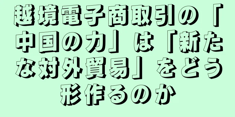 越境電子商取引の「中国の力」は「新たな対外貿易」をどう形作るのか