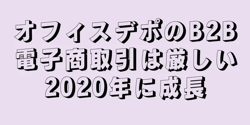 オフィスデポのB2B電子商取引は厳しい2020年に成長