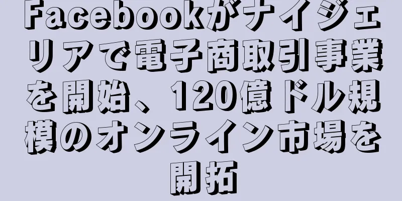 Facebookがナイジェリアで電子商取引事業を開始、120億ドル規模のオンライン市場を開拓