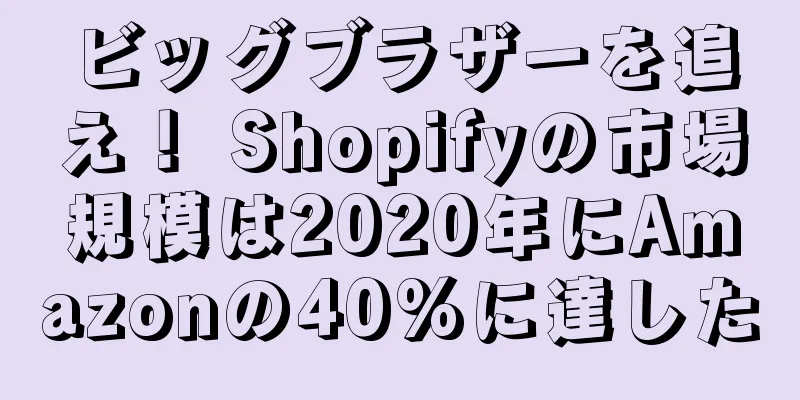 ビッグブラザーを追え！ Shopifyの市場規模は2020年にAmazonの40%に達した