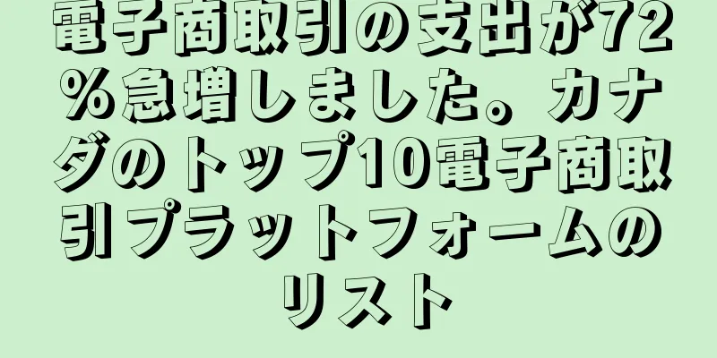 電子商取引の支出が72%急増しました。カナダのトップ10電子商取引プラットフォームのリスト
