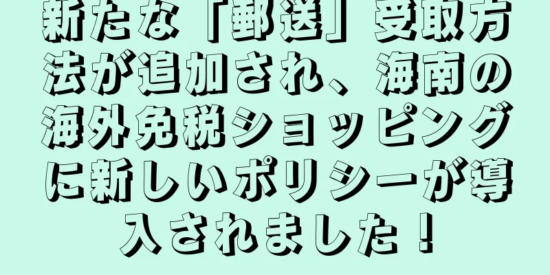新たな「郵送」受取方法が追加され、海南の海外免税ショッピングに新しいポリシーが導入されました！