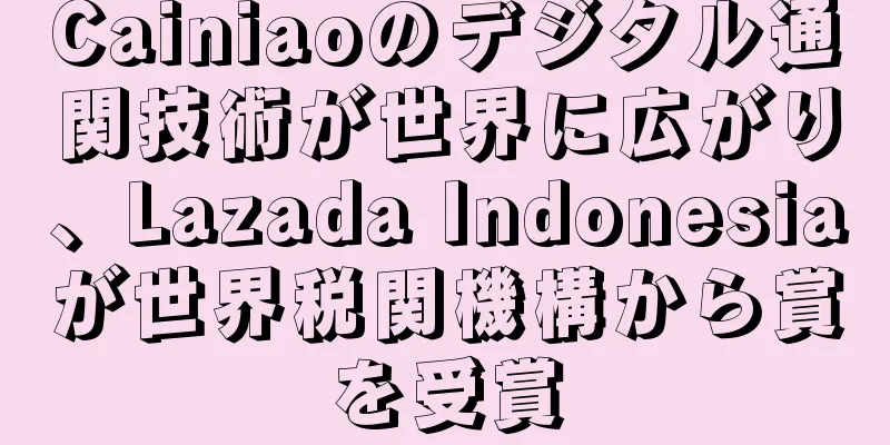 Cainiaoのデジタル通関技術が世界に広がり、Lazada Indonesiaが世界税関機構から賞を受賞