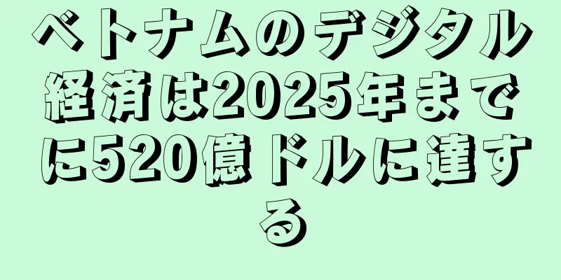 ベトナムのデジタル経済は2025年までに520億ドルに達する