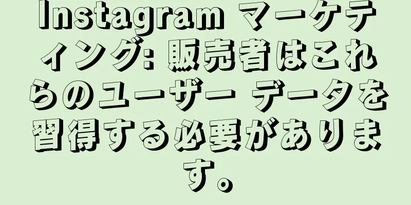 Instagram マーケティング: 販売者はこれらのユーザー データを習得する必要があります。