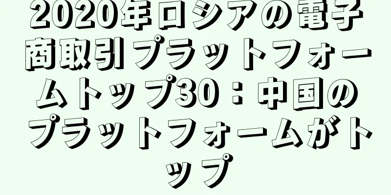 2020年ロシアの電子商取引プラットフォームトップ30：中国のプラットフォームがトップ