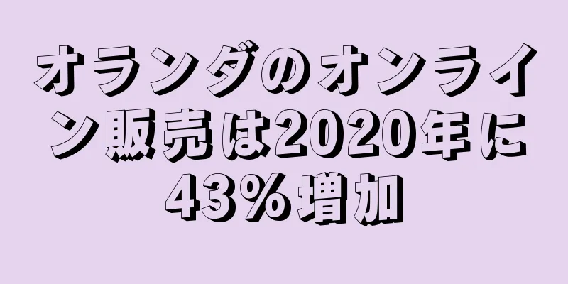 オランダのオンライン販売は2020年に43%増加