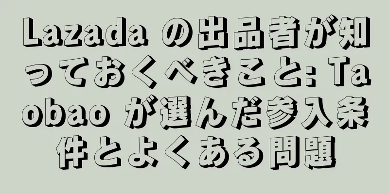 Lazada の出品者が知っておくべきこと: Taobao が選んだ参入条件とよくある問題